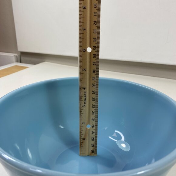 Pyrex Delphite Bluebelle 403 Blue 2.5 Qt Ovenware Glass Mixing Bowl Vintage - Picture 5 of 5